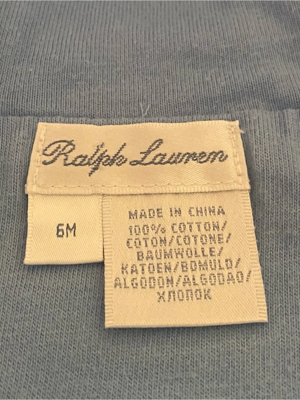Ralph Lauren Light Blue Pique Hooded Full-Zip